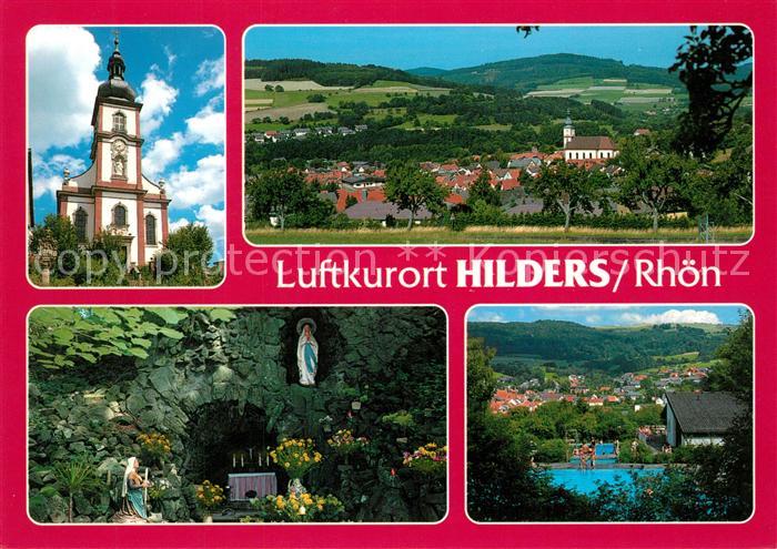 Hilders Rhoen Kirche Panorama Mariengrotte Schwimmbad