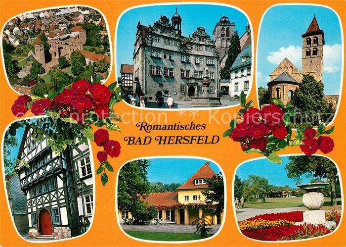 Bad Hersfeld Burg Altes Rathaus Brunnen Park Fachwerkhaus