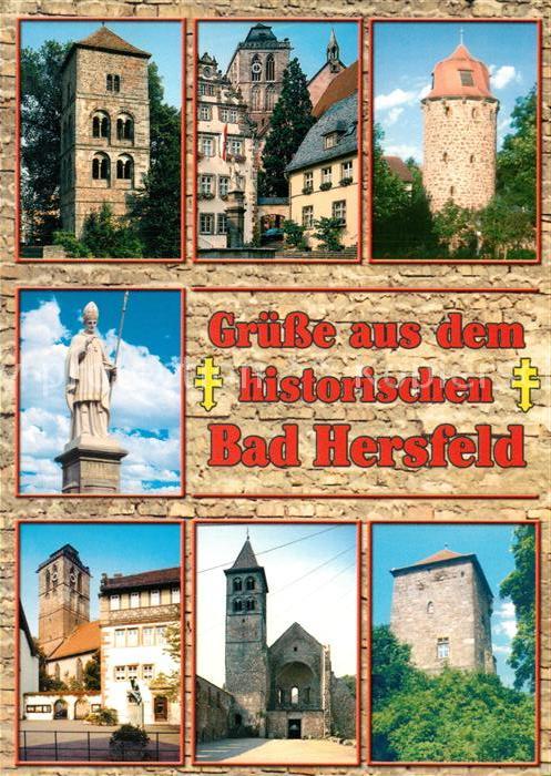 Bad Hersfeld Katharinenturm Rathaus Stadtkirchturm Lullusbrunnen Klausturm Lullu