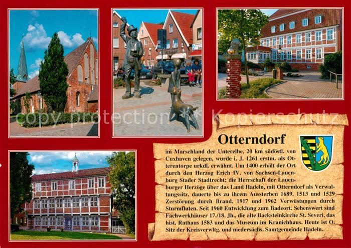 Otterndorf Niederelbe St Severi Kirche Utroeper am Kirchplatz Hadler Haus Alte L