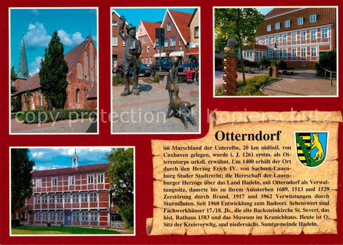 Otterndorf Niederelbe St Severi Kirche Utroeper am Kirchplatz Hadler Haus Alte L