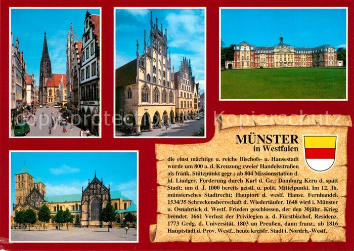 Muenster Westfalen Dom Rathaus Schloss