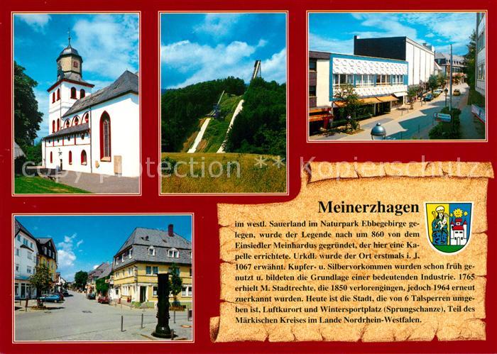 Meinerzhagen Kirche Sprungschanze Strassenpartie Marktplatz