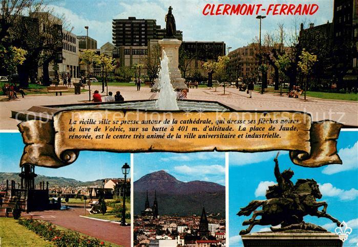 Clermont Ferrand Puy de Dome Place de Jaude Fontaine d’Amboise Vue generale Verc