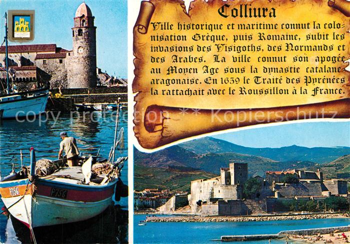 Collioure Celebre port Catalan Vue sur le Clocher de l’eglise paroissiale
