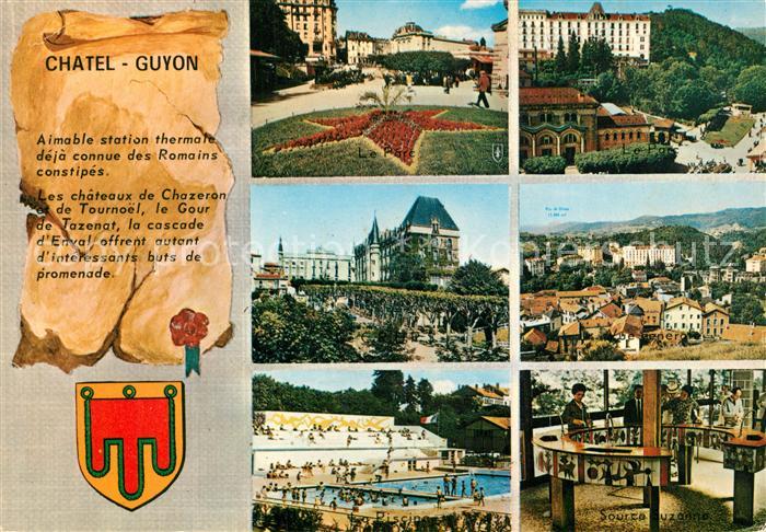 Chatel-Guyon Les chateaux de Chazeron et de Tournoel le Gour de Tazenat la casca