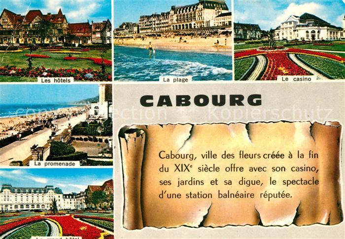 Cabourg Les hotels La plage Le casino La promen