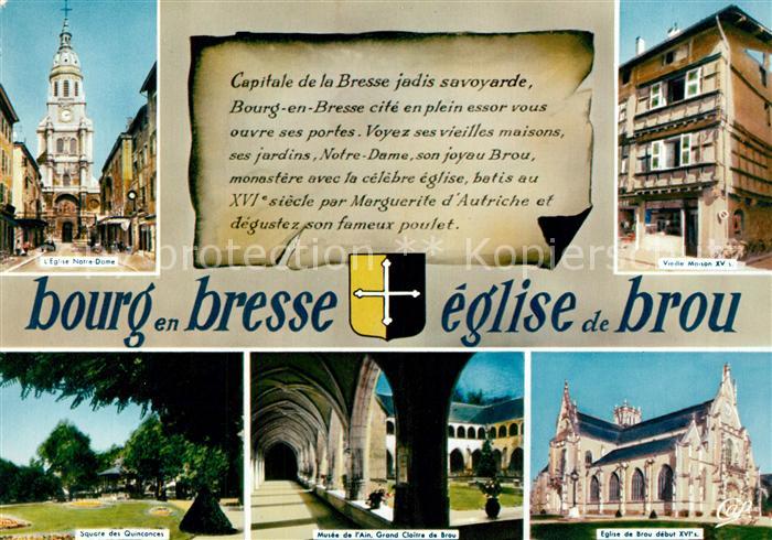Bourg-en-Bresse Eglise Notre Dame Vieille Maison Square des Quinconces Musee de