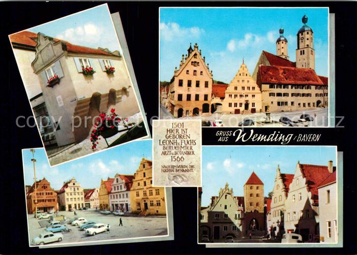 Wemding Geburtshaus Leonhard Fuchs Rathaus Kirche Marktplatz