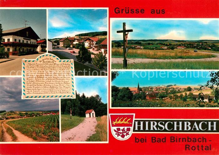 Hirschbach Niederbayern Teilansichten Kapelle Panorama Wegekreuz