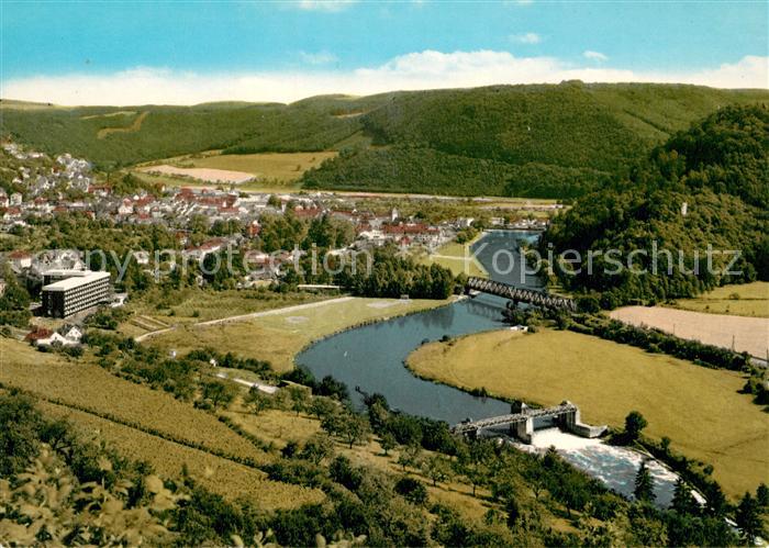 Nassau Bad Fliegeraufnahme mit Lahn