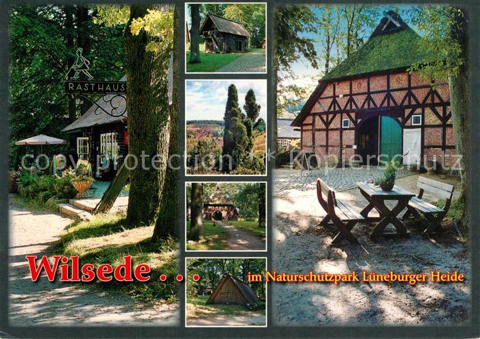 Wilsede Lueneburger Heide Rasthaus Teilansichten Naturschutzpark Lueneburger Hei
