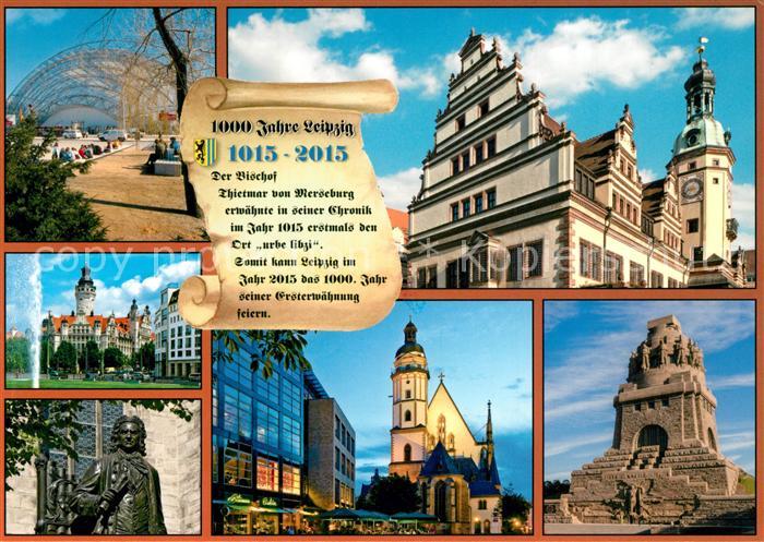LEIPZIG Sachsen Messe Altes und neues Rathaus Denkmal J S Bach Thomaskirche Voel