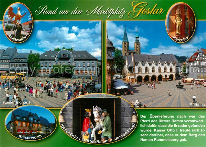 Goslar Reichsadler Kaiserringhaus Kaiserworth Hercules Rathaus Kaiser Otto I Rit