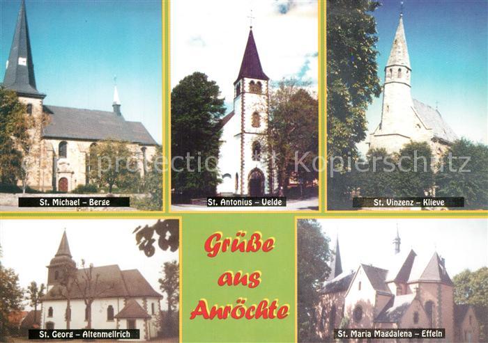 Anroechte St Michael Berge St Antonius Velde St Vinzenz Klieve St Georg Altenmel