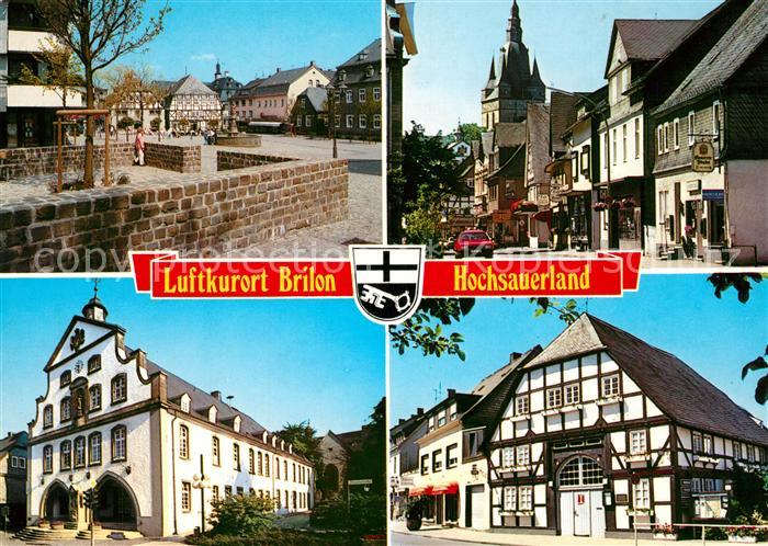 Brilon Stadtplatz Rathaus Fachwerkhaus