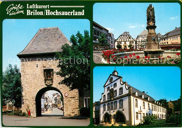 Brilon Stadttor Brunnen Rathaus