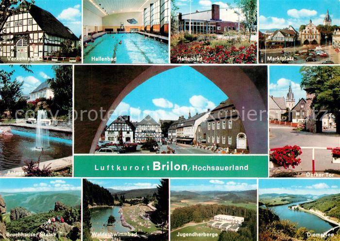 Brilon Verkehrsamt Hallenbad Marktplatz Anlagen Derker Tor Bruchhauser Steine Wa