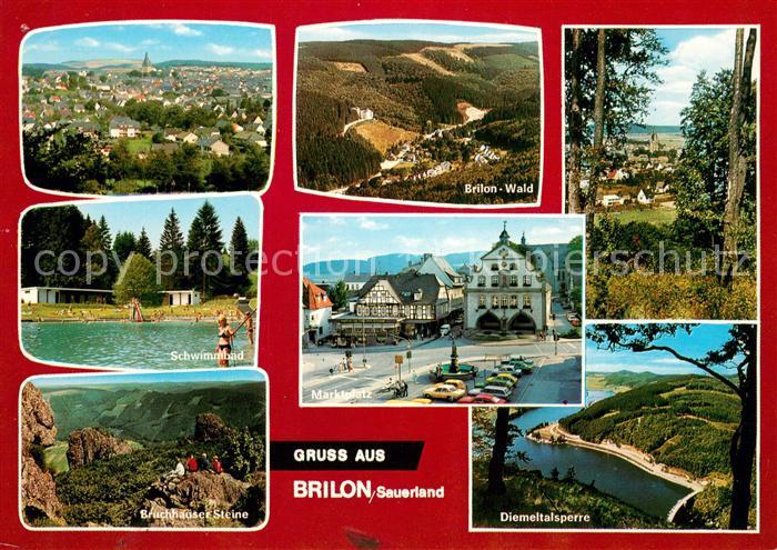 Brilon Panorama Wald Schwimmbad Marktplatz Bruchhauser Steine Diemeltalsperre