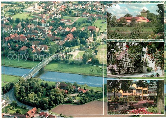 Kirchohsen Fliegeraufnahme Domaene Hagenohsen Hauptstrasse Rathaus