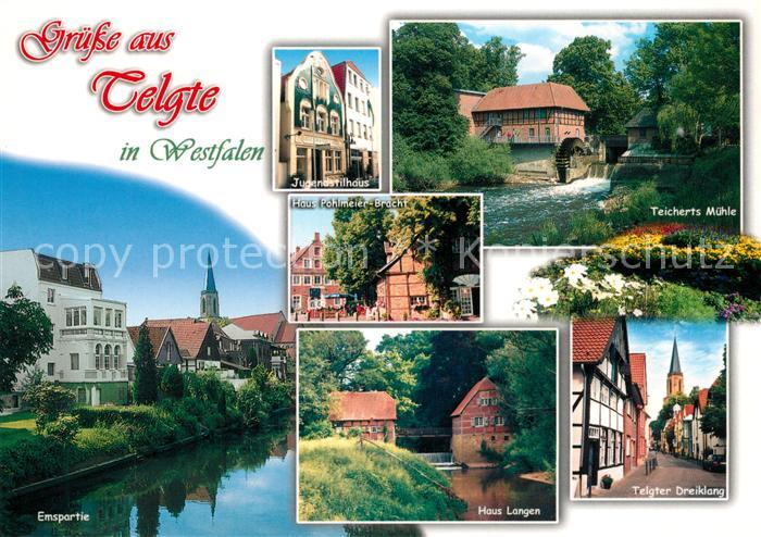Telgte Warendorf Jugendstlhaus Haus Pohlmeier Bracht Teicherts Muehle Emspartie