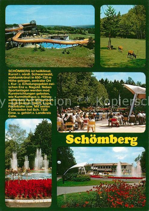 Schoemberg Schwarzwald Schwimmbad Hirsche Kurkonzert Kurpark Fontaene