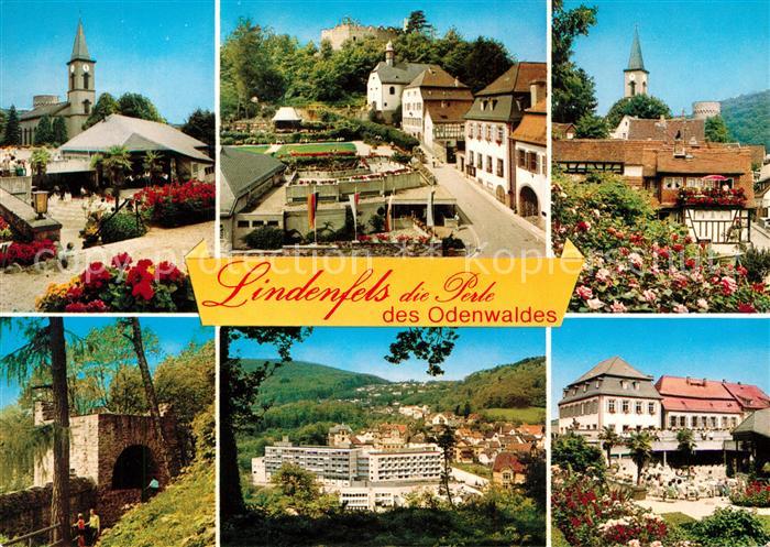 Lindenfels Odenwald Kirche Schloss Park Panorama