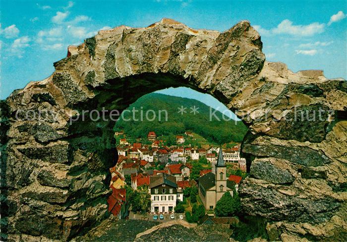 Lindenfels Odenwald Blick durchs Steintor