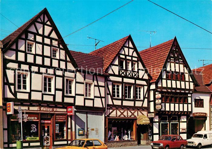 Rheinbach Fachwerkhaeuser auf der Hauptstrasse