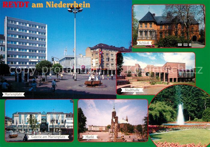 Rheydt Marienplatz Schloss Stadthalle Galerie am Marienplatz Markt Park