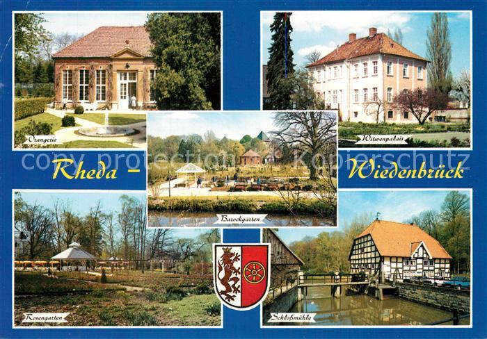 Rheda-Wiedenbrueck Orangerie Wiewenpalais Rosengarten Schlossmuehle