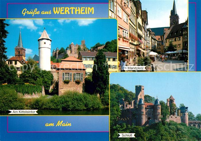 Wertheim Main Am Kittsteintor Marktplatz Schloss