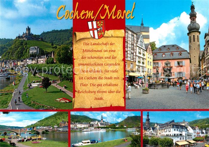 Cochem Mosel Die Reichsburg Marktplatz Moselpartien