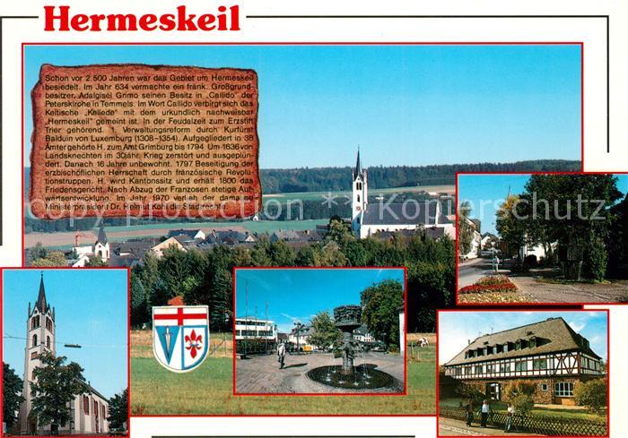 Hermeskeil Brunnenanlage Saarstrasse Kath Kirche Rathausbrunnen Jugendherberge