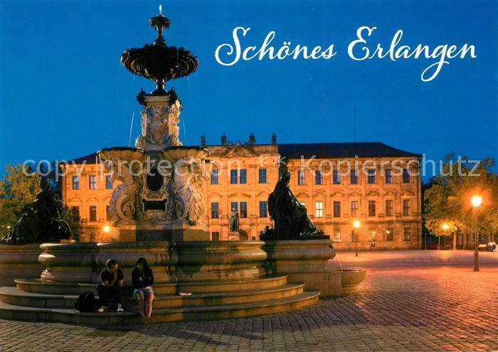 Erlangen Paulibrunnen mit Universitaet