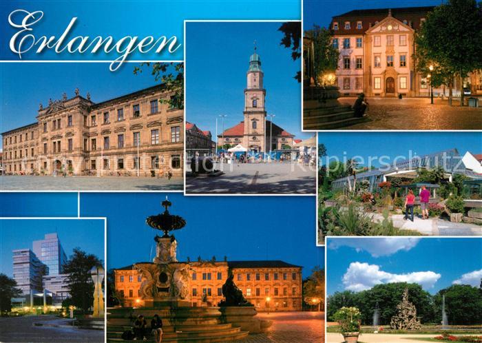 Erlangen Schloss Altstaedter Kirche Park Hochhaus