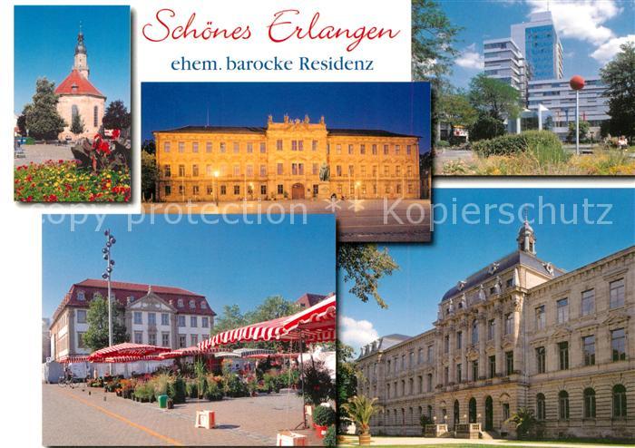 Erlangen Altstaedter Kirche Residenzschloss Universitaet