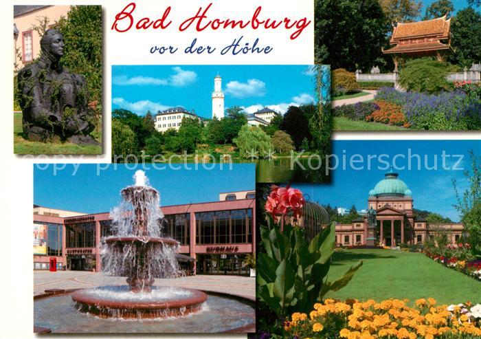 Bad Homburg Skulptur Weisser Turm Park Brunnen Kurhaus