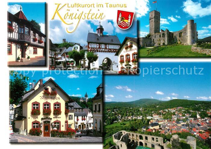 Koenigstein Taunus Ratsstuben Burg Fliegeraufnahme