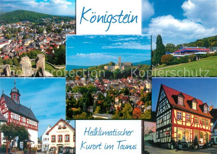 Koenigstein Taunus Fliegeraufnahme Ratsstuben Schloss Fachwerkhaus