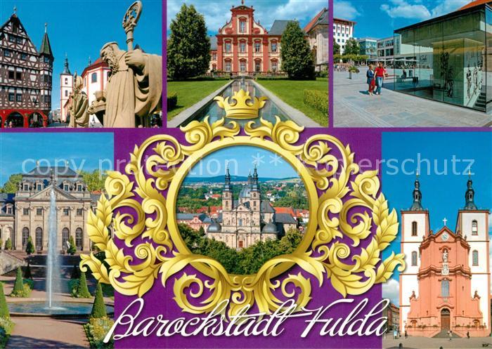 Fulda Fachwerkhaus Skulptur Schloss Brunnen Dom Kirche