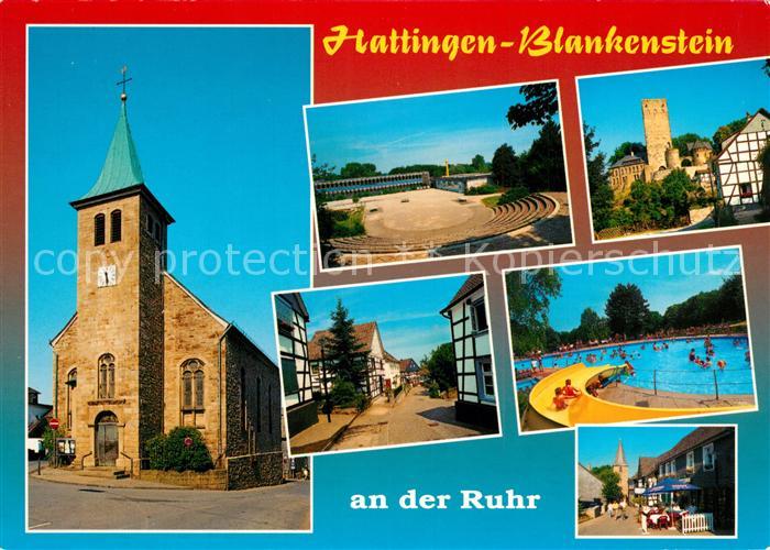 Blankenstein Ruhr Kirche Stadion Burg Schwimmbad