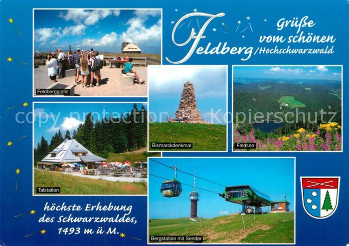 Feldberg Schwarzwald Gipfel Talstation Bismarckdenkmal Bergstation mit Sender Fe