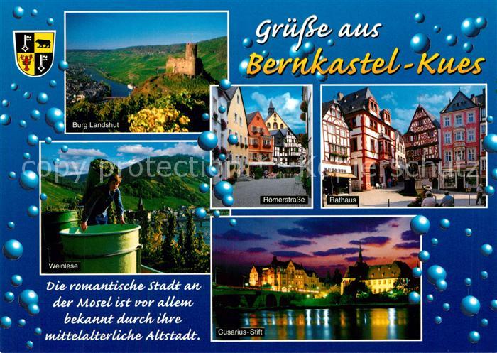 Bernkastel-Kues Burg Landshut Roemerstrasse Rathaus Weinlese Cusarius Stift