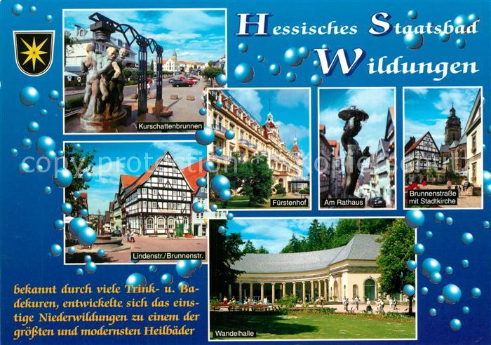 Bad Wildungen Kurschattenbrunnen Lindenstr Brunnenstr Fuerstenhof Am Rathaus Sta
