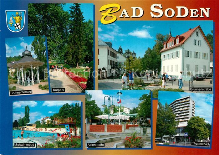 Bad Soden Taunus Brunnentempel Kurpark Brunnenstrasse Schwimmbad Adlerstrasse Th