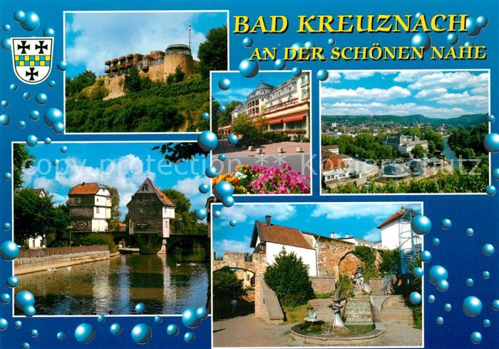 Bad Kreuznach Schloss Nahepartie Stadtplatz Kurhaus Brunnen