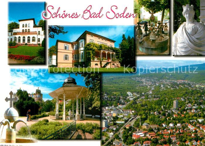 Bad Soden Taunus Kurhaus Trinkbrunnen Skulptur Brunnentempel Fliegeraufnahme