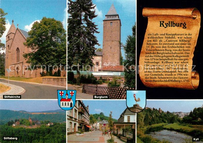 Kyllburg Rheinland-Pfalz Stiftskirche Burgturm Stiftsberg Kyll