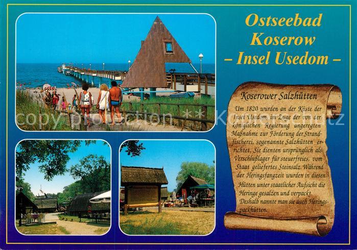 Koserow Ostseebad Usedom Seebruecke Heringsparkhuetten